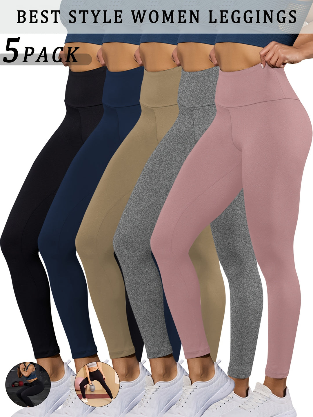 Seriena | Premium Active Leggings (5-Pack)