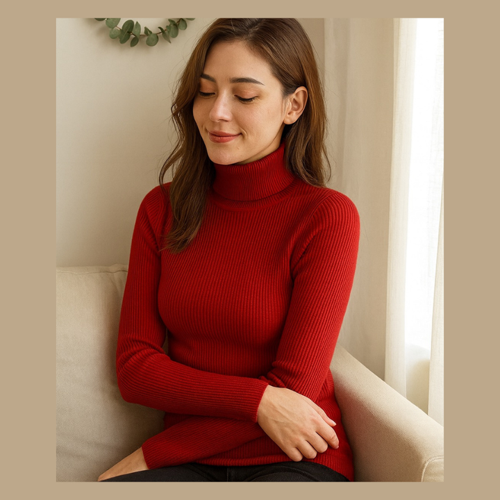 Maya | Elegant Turtleneck Top