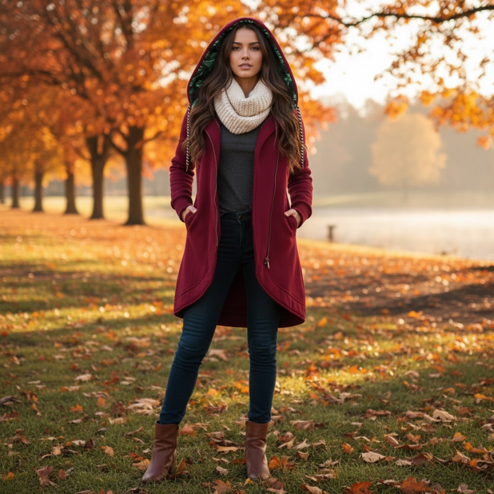 Lieny | Stylish Warm Hoodie Coat