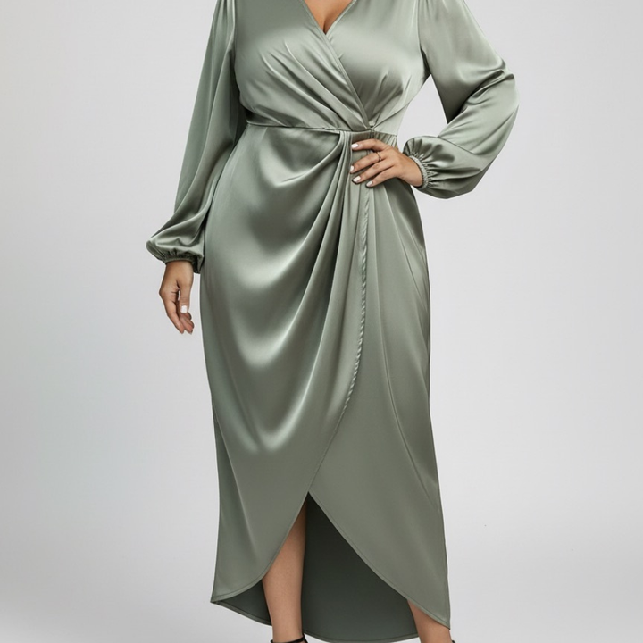 Iris | Elegant Draped Dress