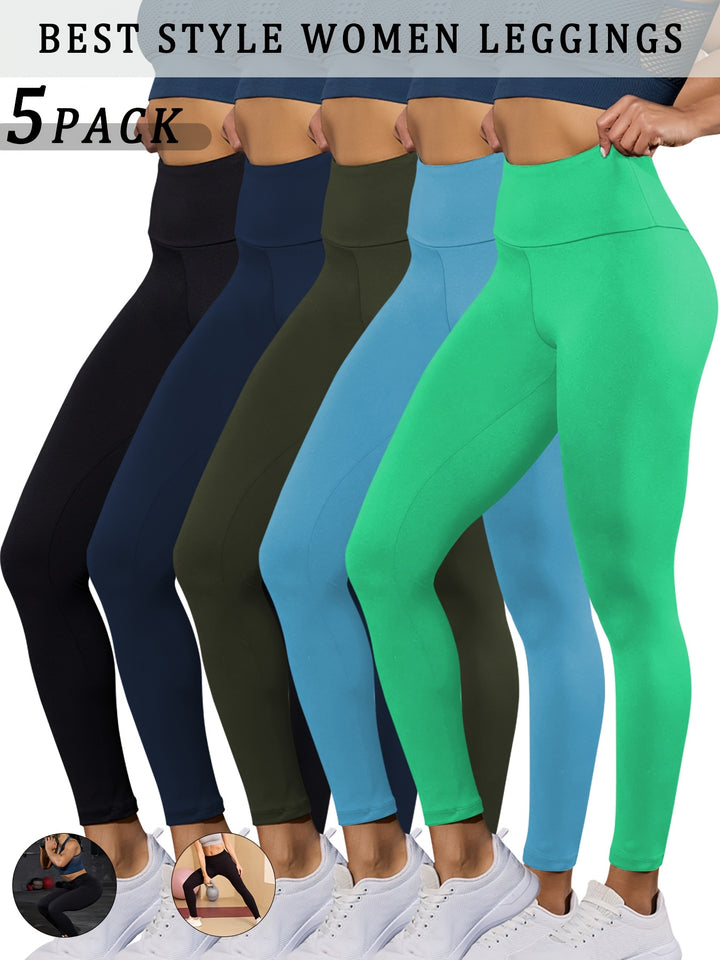Seriena | Premium Active Leggings (5-Pack)