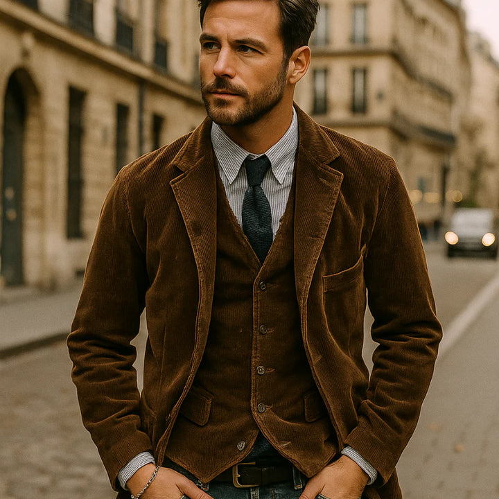 Noé | Vintage Look Corduroy Blazer