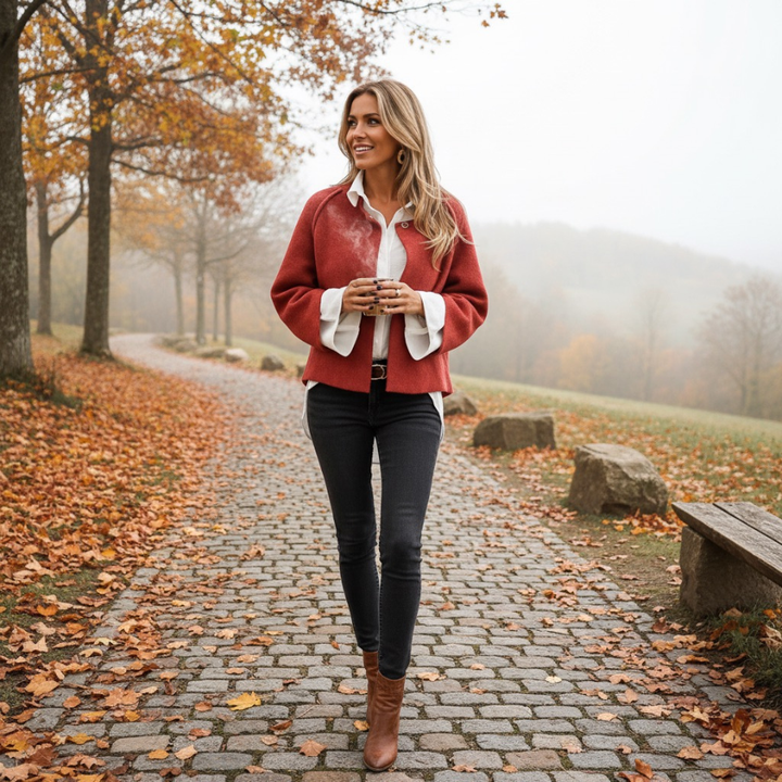 Suzie | Elegant Wool Blend Jacket