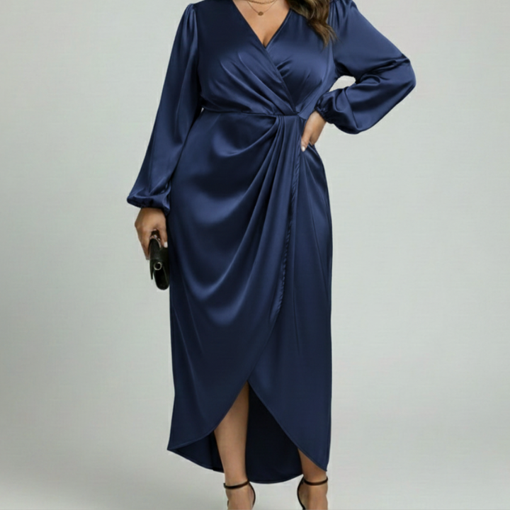 Iris | Elegant Draped Dress