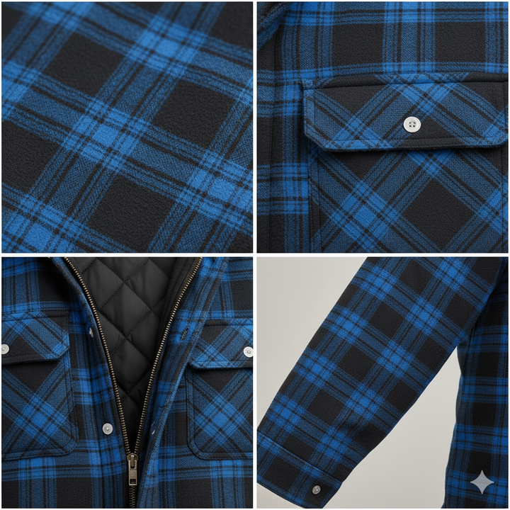 Logan | Warm Checkered Jacket